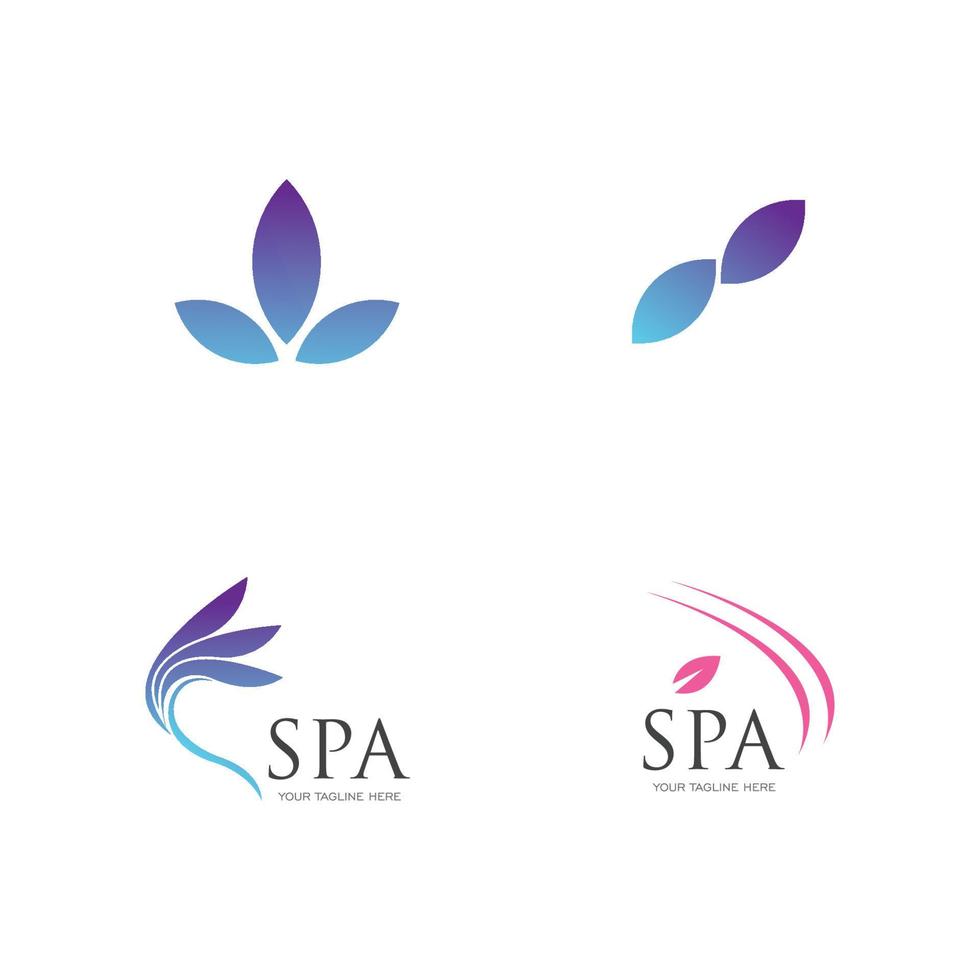 spa logotyp vektor illustration formgivningsmall