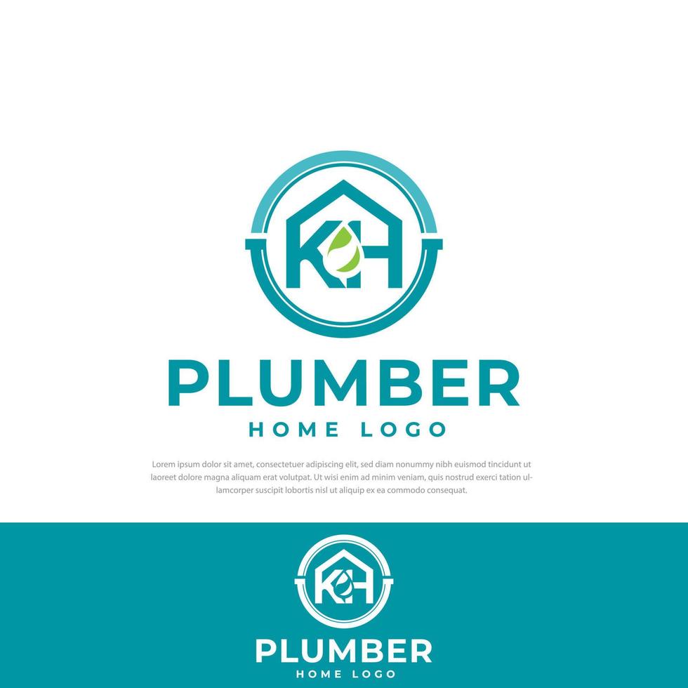 Design-Logo für Hausinstallationen, Vektordesign-Vorlage für Unternehmen, Symbol, Symbole vektor