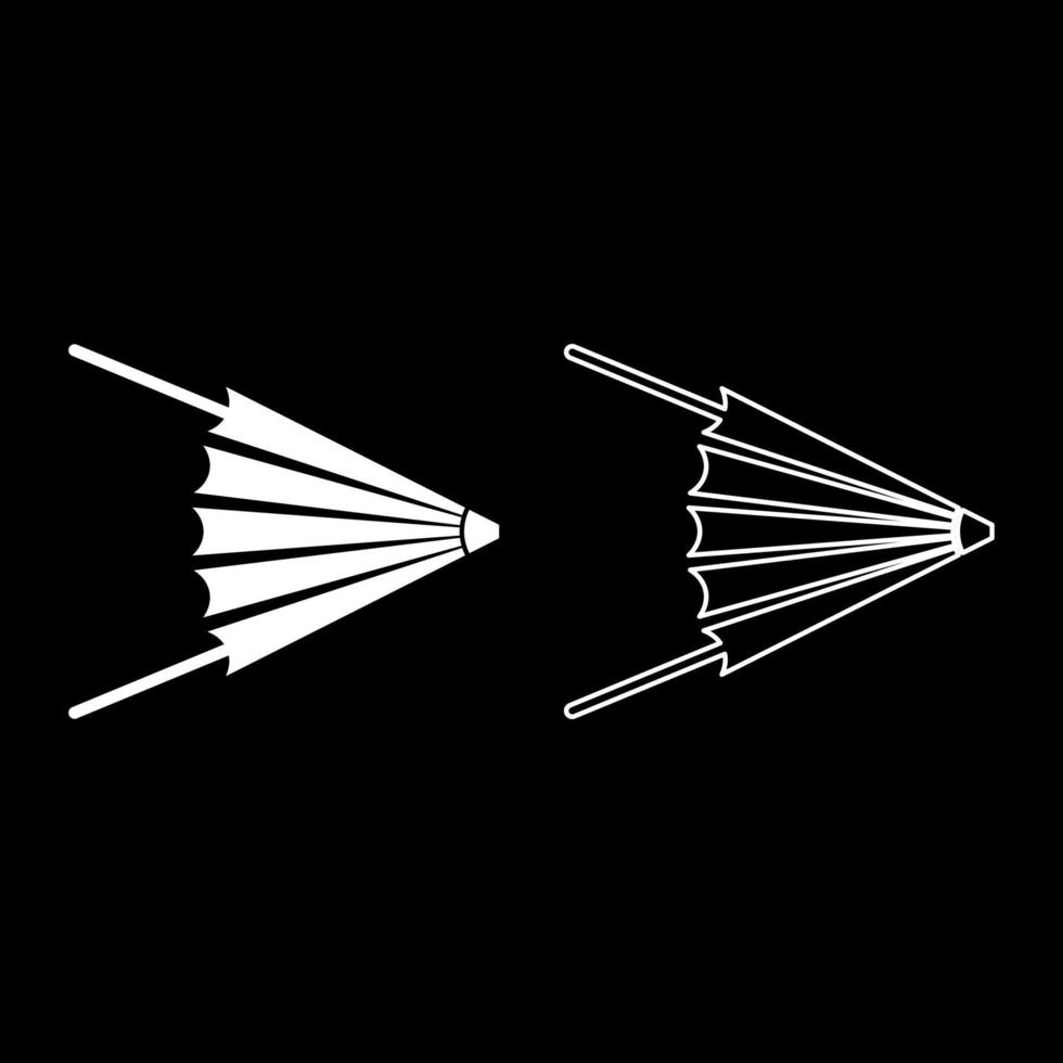 Luftgebläse Feuerbalg schmieden Symbol Farbe weiß Vektor Illustration Flat Style Image Set