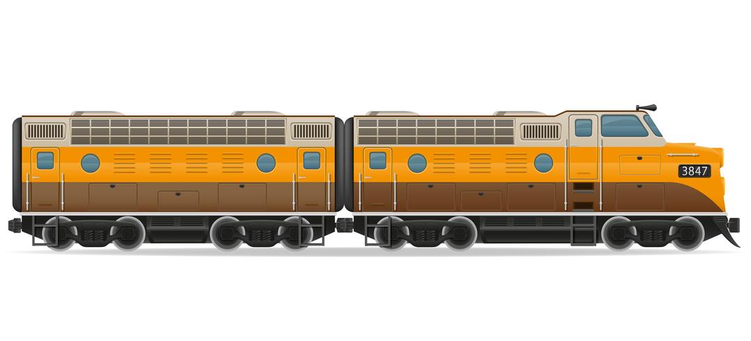 Eisenbahn Lokomotive Zug Vektor-Illustration vektor