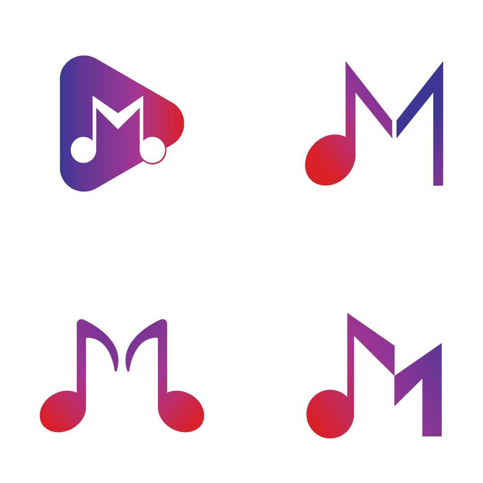 musik not ikon ikon illustration design vektor
