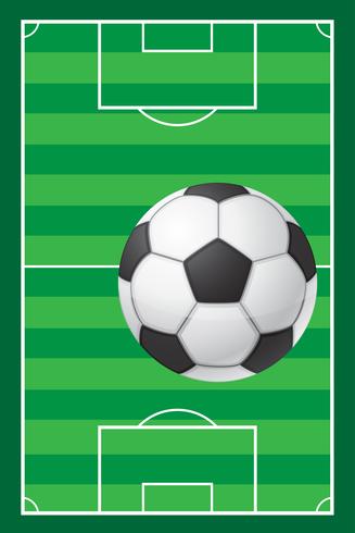 fotboll fotboll stadiun fält och boll vektor
