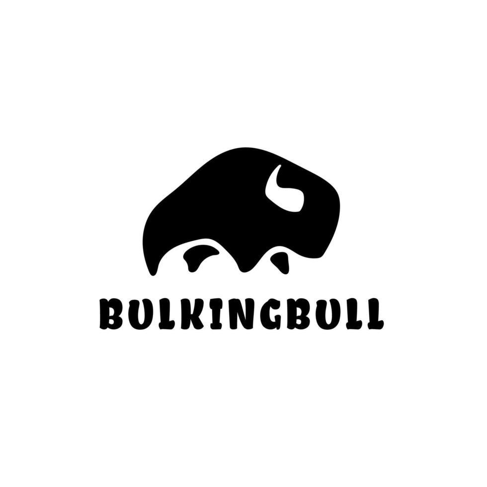 abstrakt bulking bull logotyp koncept. vektor illustration