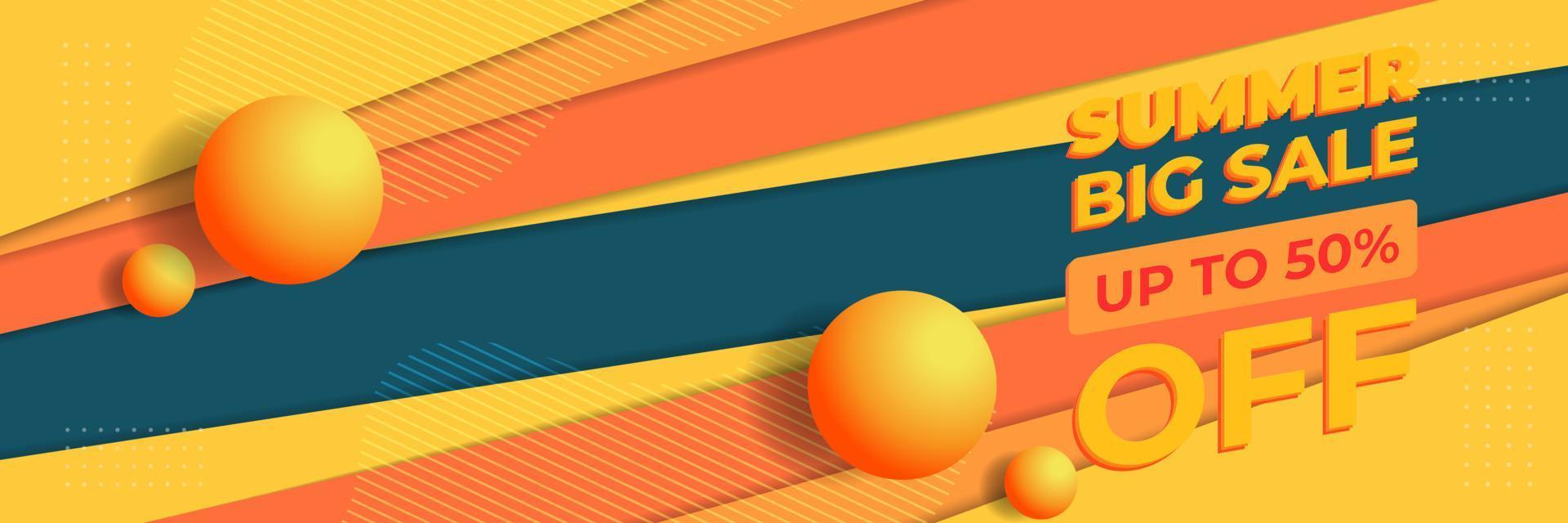 sommerschlussverkauf konzept banner design vektor