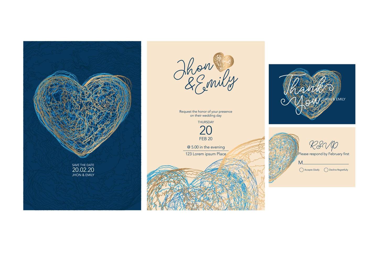 einladung zur hochzeit, eine große feier der liebhaber, der braut und des bräutigams. hintergrundtextur luxus flüssiger marmor und gold. für visitenkarten, flyer, flyer, banner, website, papierdruck. vektor