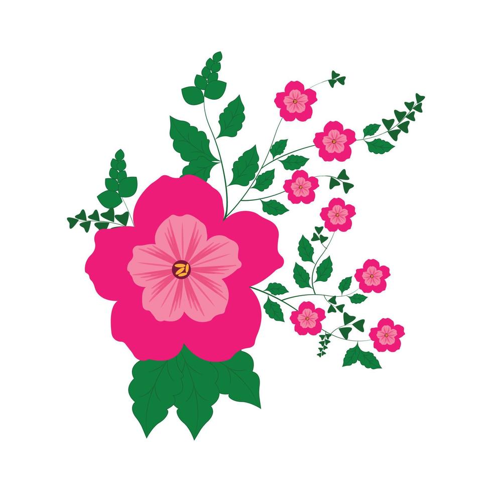 vackra blommor. vektor illustration. dekorativt blommigt element för design av inbjudningar, omslag och andra föremål. redigerbar.