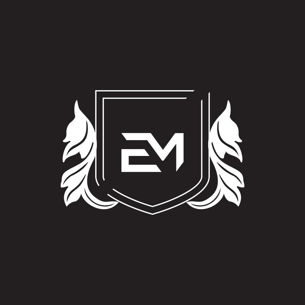 em, mig logotyp designmall vektor grafiskt varumärke element.