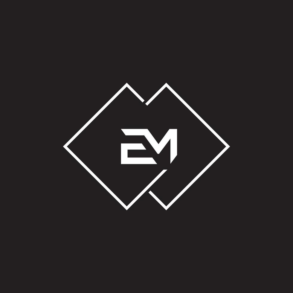 Em, ich Logo-Design-Vorlage, Vektorgrafik-Branding-Element. vektor