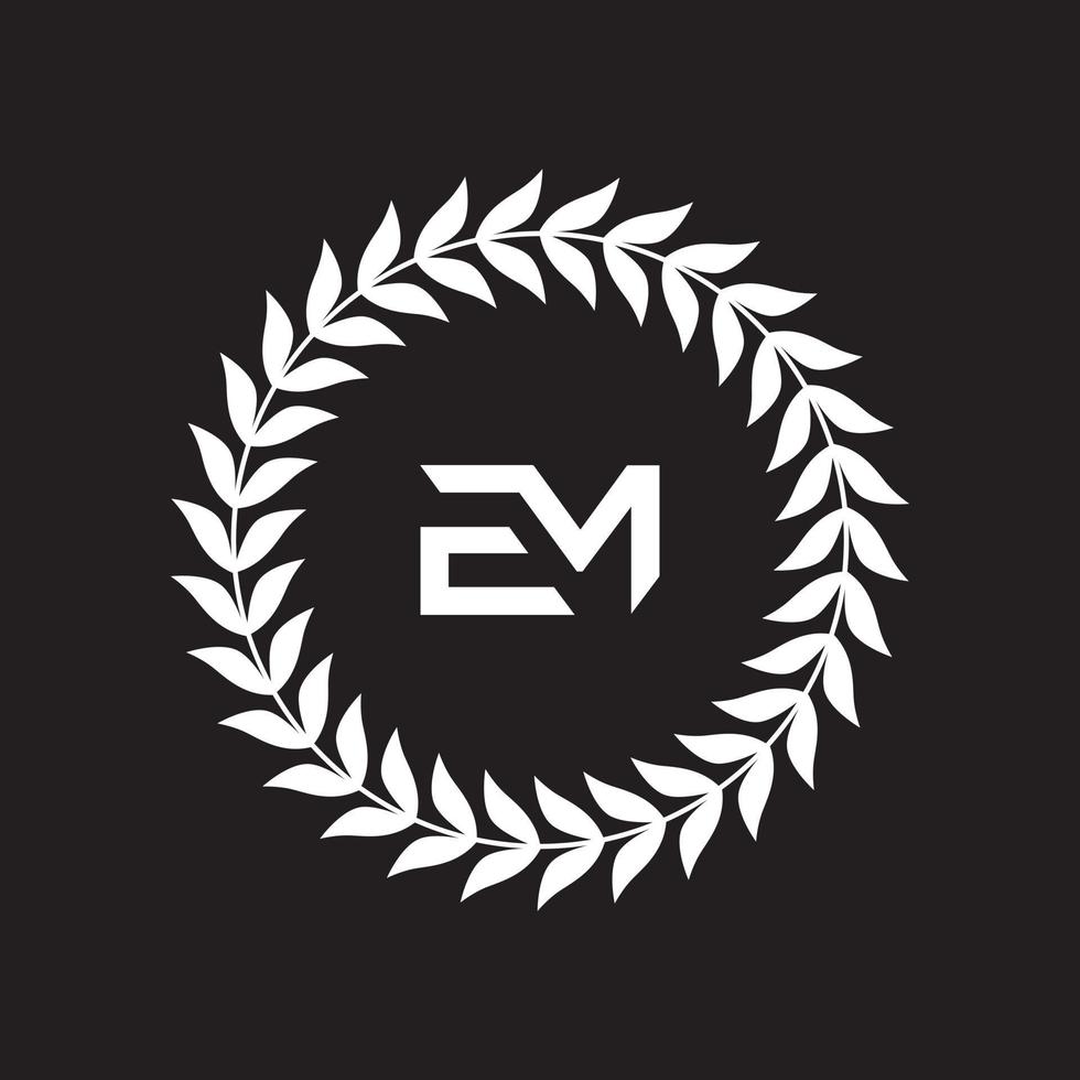 em, mig logotyp designmall vektor grafiskt varumärke element.