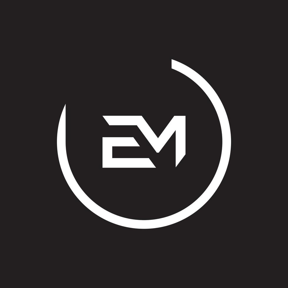 em, mig logotyp designmall vektor grafiskt varumärke element.