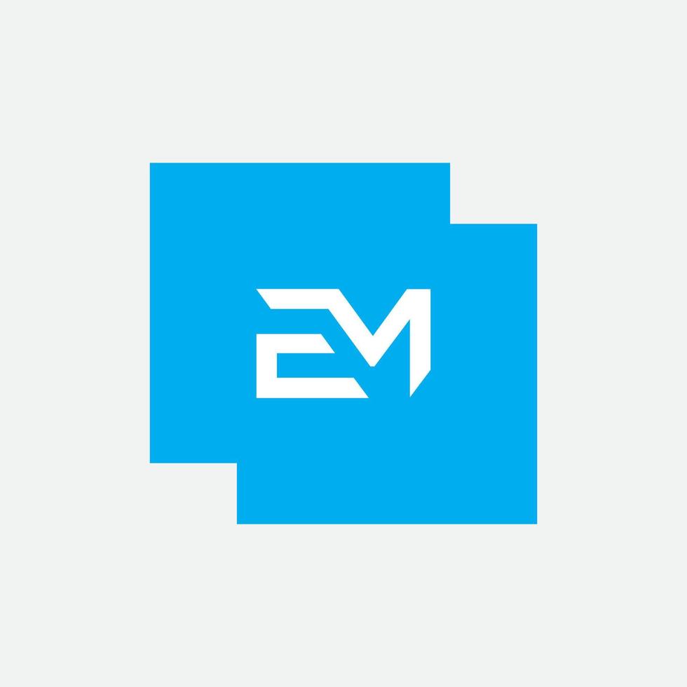 Em, ich Logo-Design-Vorlage, Vektorgrafik-Branding-Element. vektor