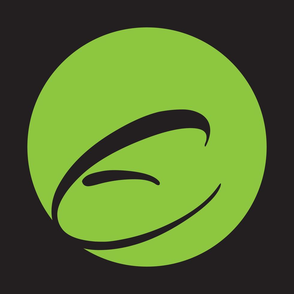 Buchstabe e-Logo-Icon-Design-Vorlagenelemente vektor