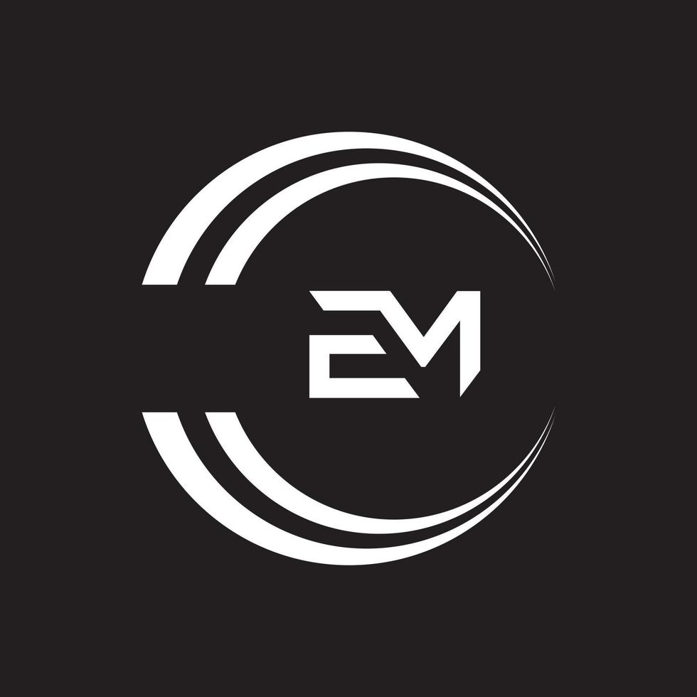 Em, ich Logo-Design-Vorlage, Vektorgrafik-Branding-Element. vektor