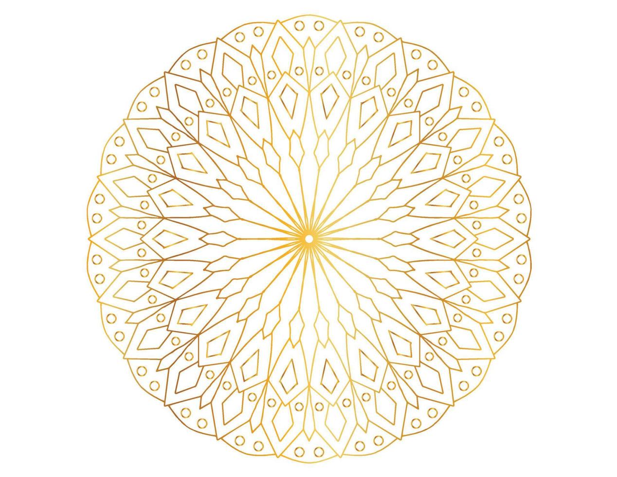 mandala design med gyllene mönster, bakgrund, blomma, traditionell vektor