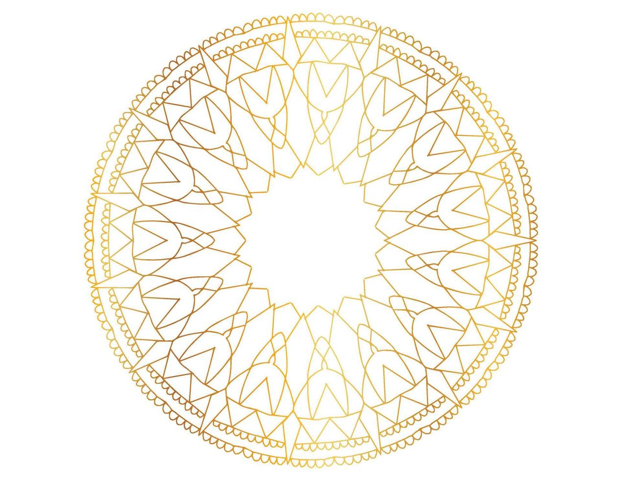 Mandala-Design mit goldenem Muster, Hintergrund, Blume, traditionell vektor