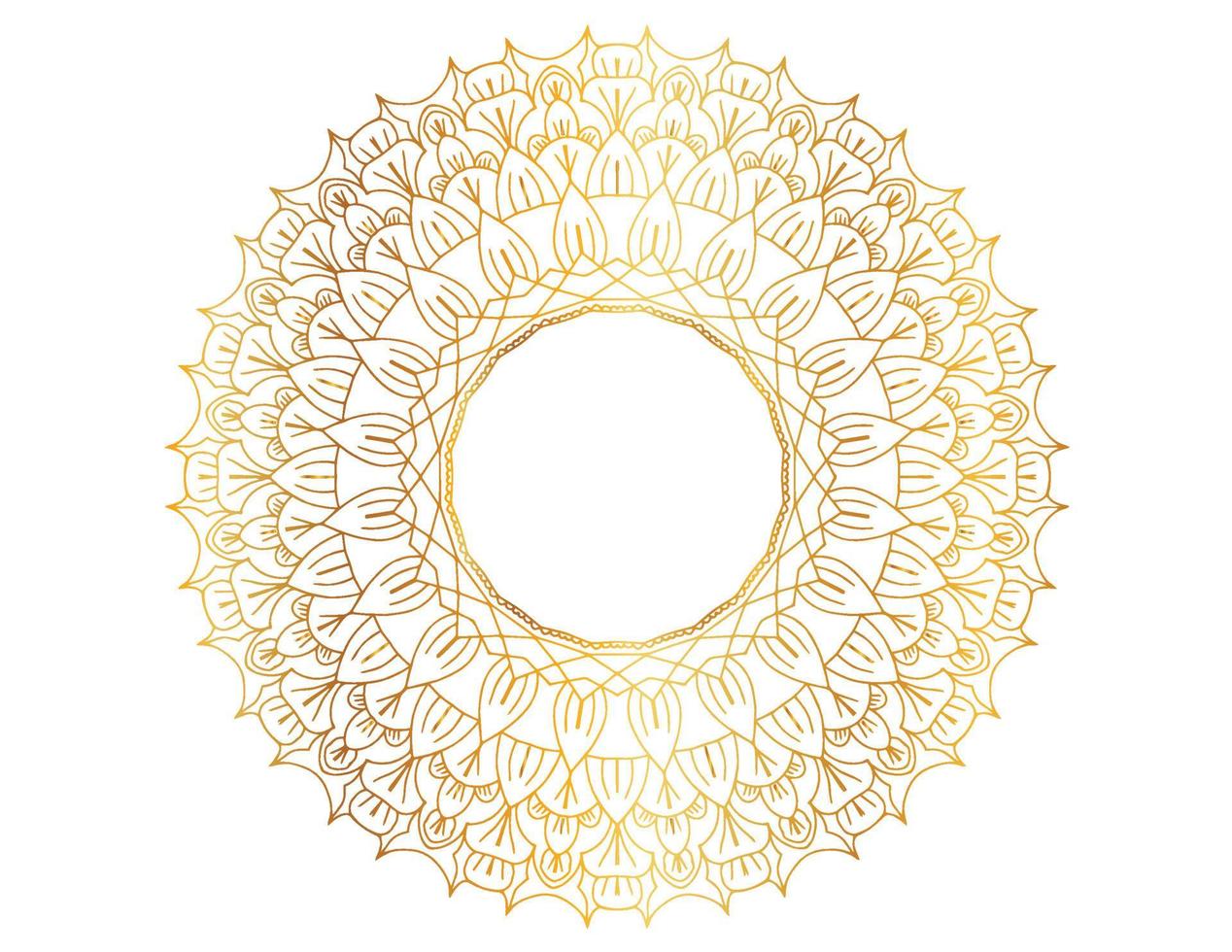 Mandala-Design mit goldenem Muster, Hintergrund, Blume, traditionell vektor