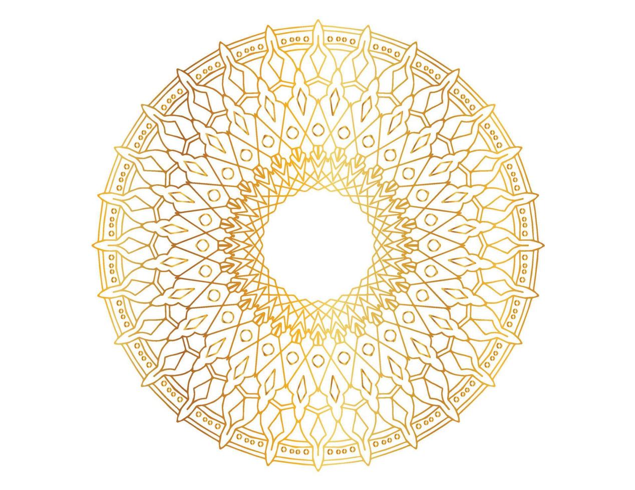 Mandalagrafik mit goldenem Design, Hintergrund, Muster, Blume, arabischem Stil vektor