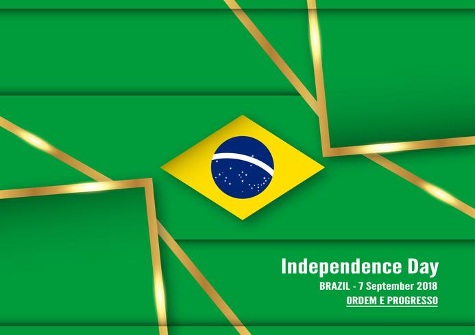 Vector Illustration für Brasilien-Unabhängigkeitstag am 7. September für gefeierten Hintergrund. Auf Portugiesisch heißt es &quot;Dia da Independência&quot;.