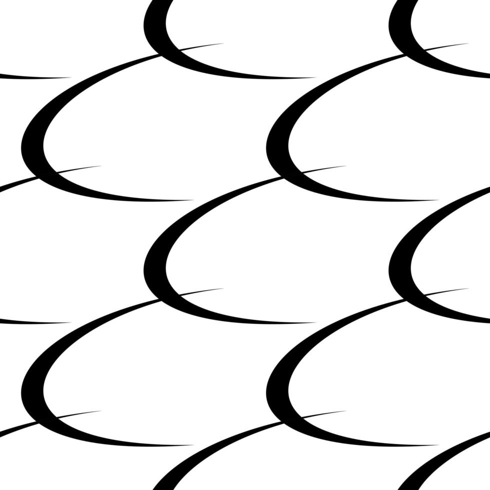 vågiga linjer sömlösa mönster. bågar - bakgrund för utskrift på tyg. stiliserade vågar - marin tapet vektor
