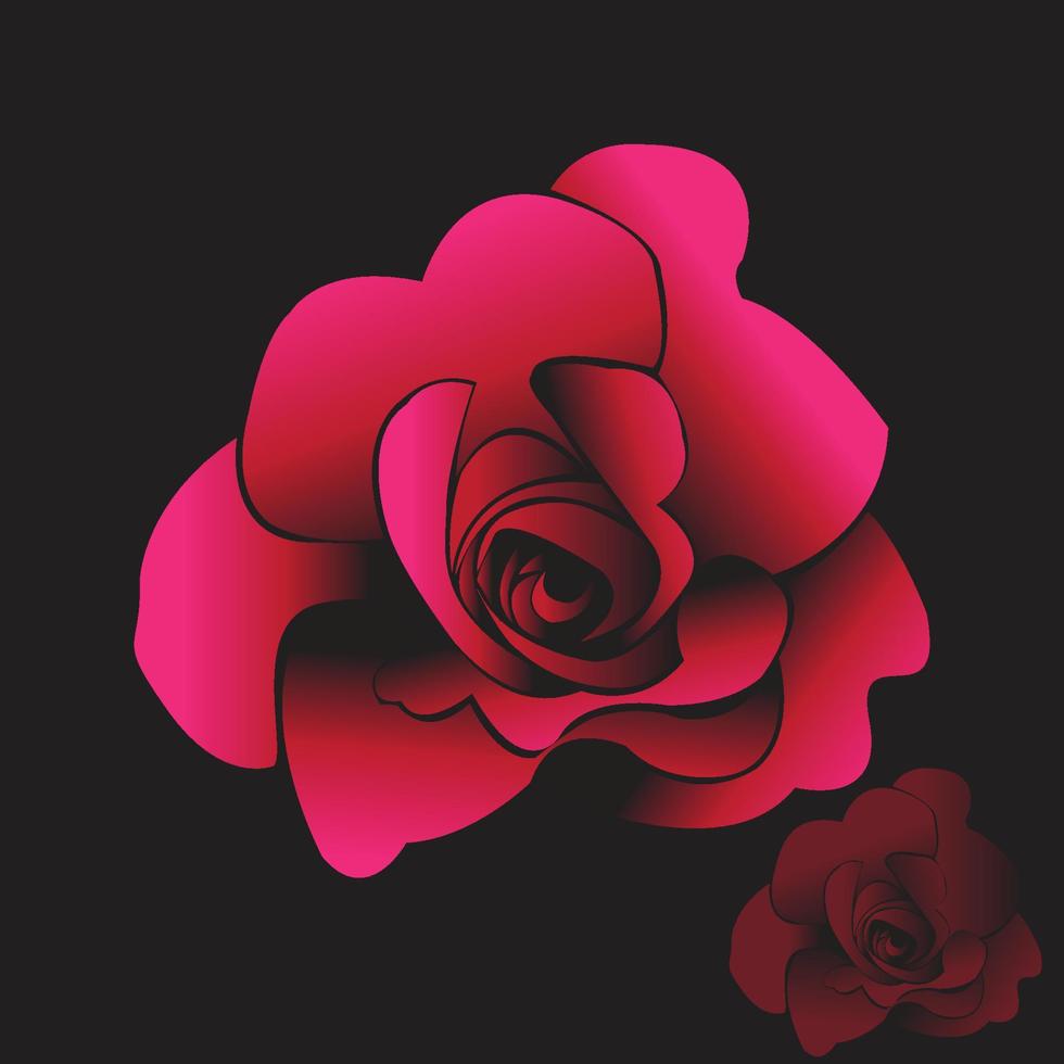 schöne rote Rosen vektor