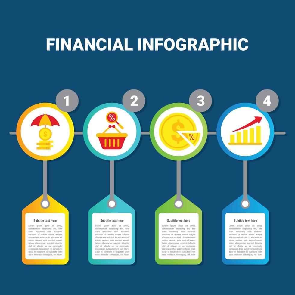 finans infografiskt element vektor