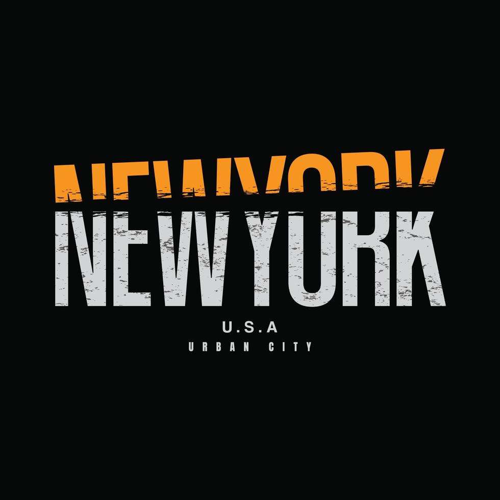 New Yorker Vektorillustration und Typografie, perfekt für T-Shirts, Hoodies, Drucke usw. vektor