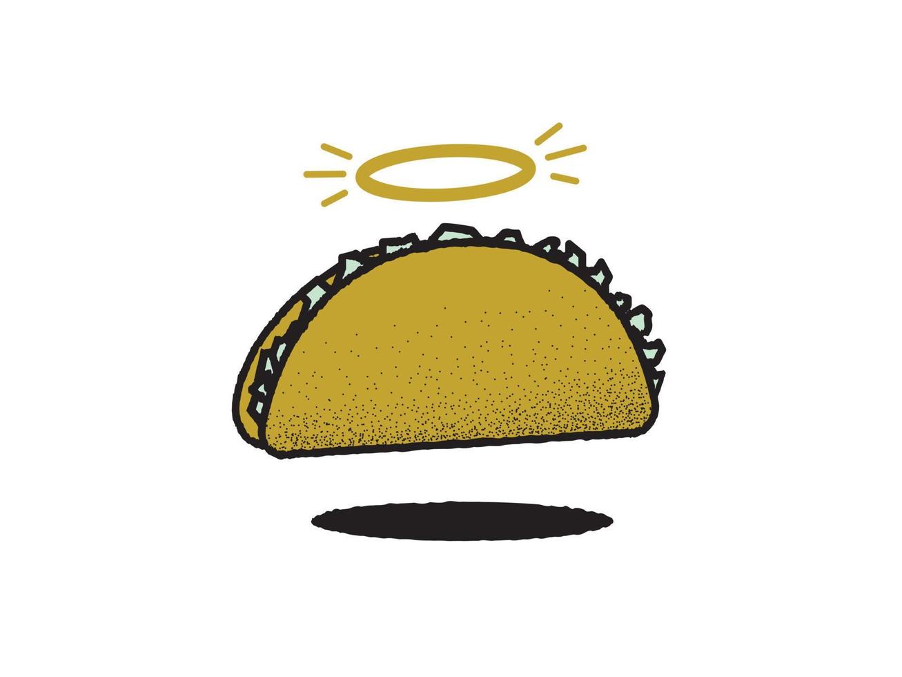 taco med halo illustration vektor