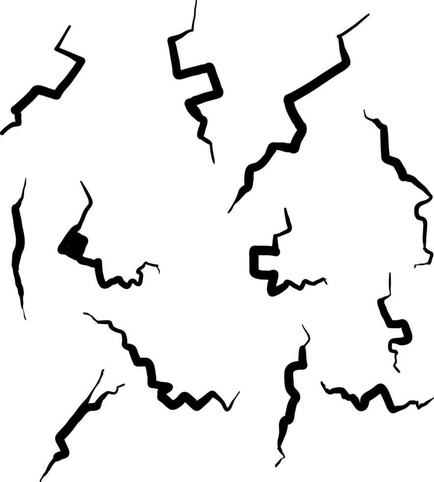 Hand gezeichnetes gesprungenes Glas, Wand, Ei, Boden in der Karikaturgekritzelart-Vektorillustration vektor