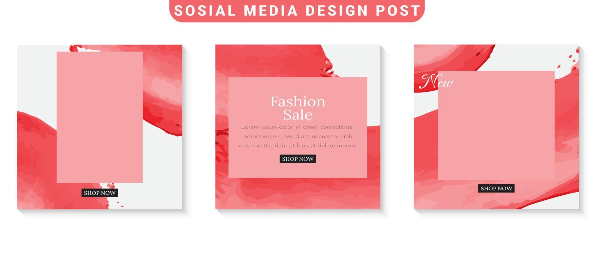 sociala medier mall banner mode försäljning marknadsföring. vektor