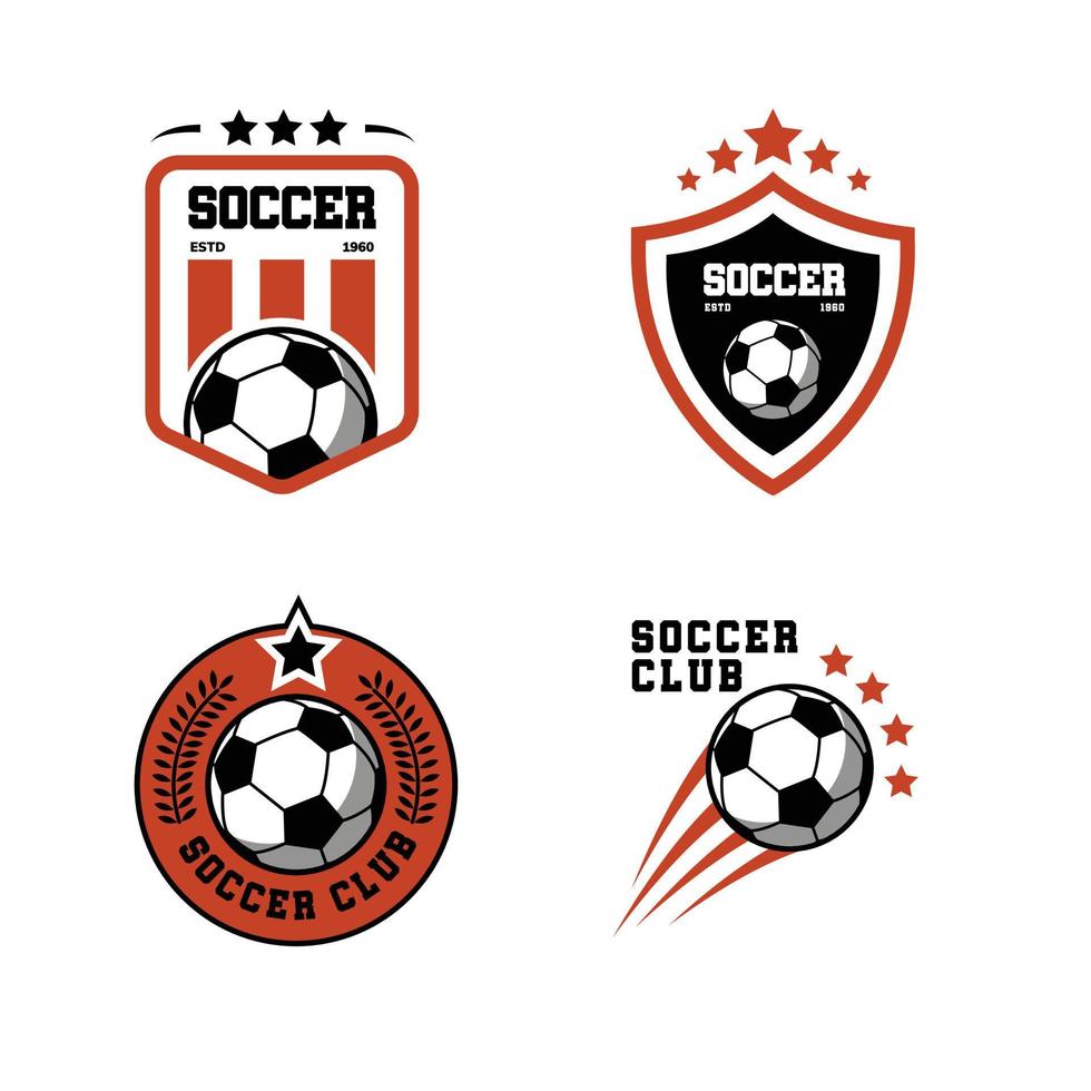 fotboll logotyp design vektor