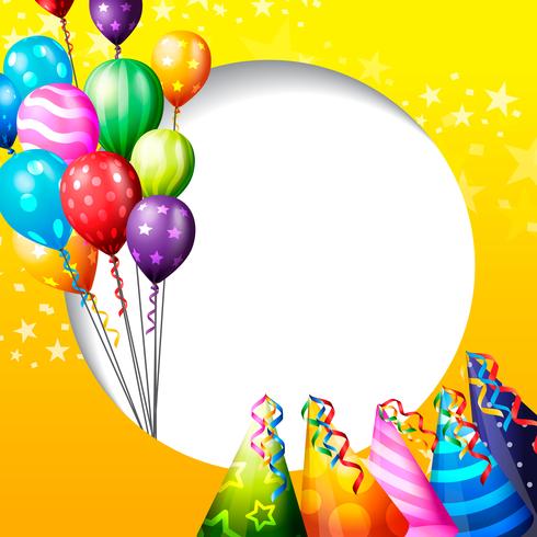 Geburtstagsfeier Hintergrund, Geburtstag Ballon Tapete vektor