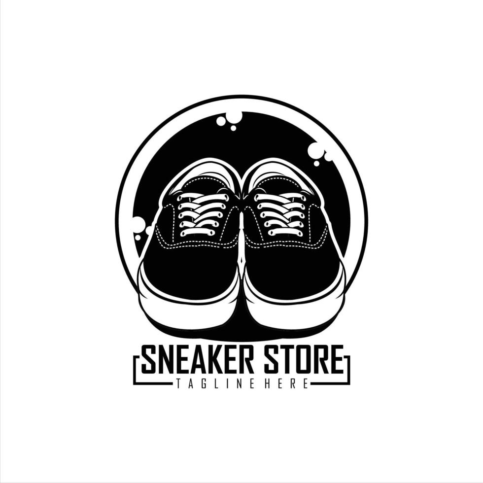 sneaker butik logotyp template.eps vektor