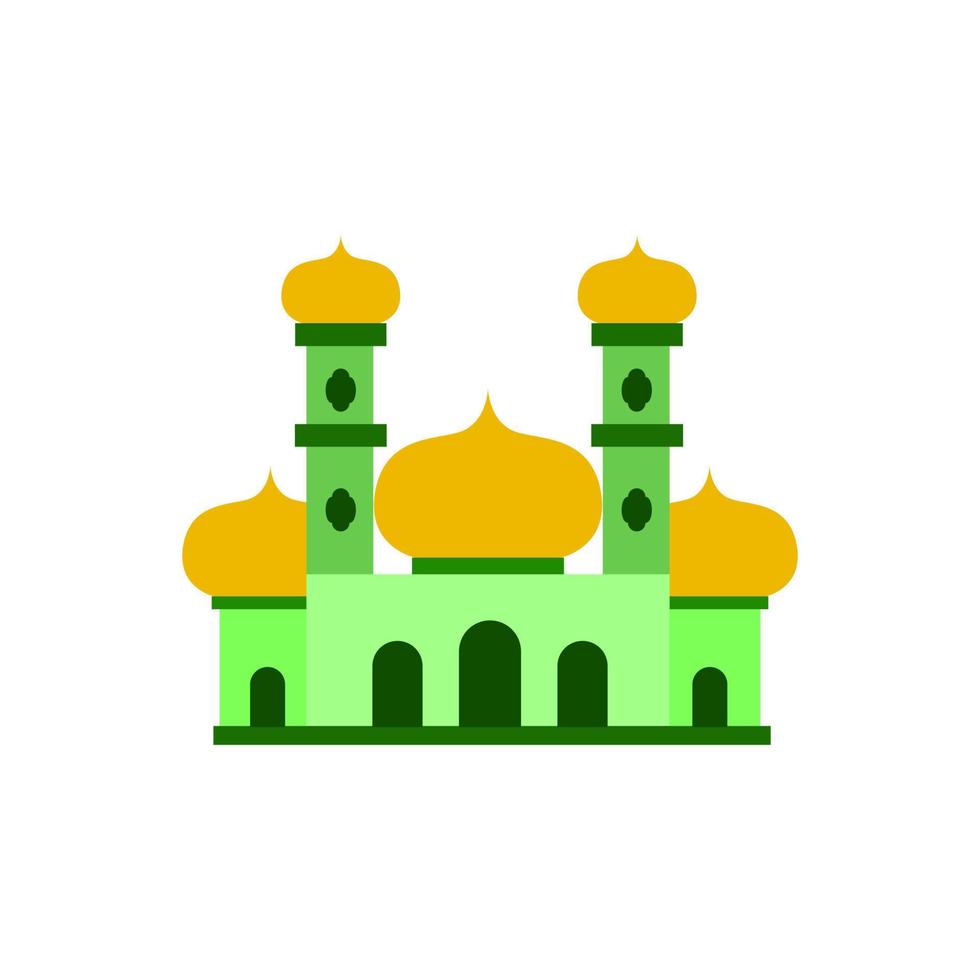 färgglada moskén platt ikon design. design för ramadan. vektor