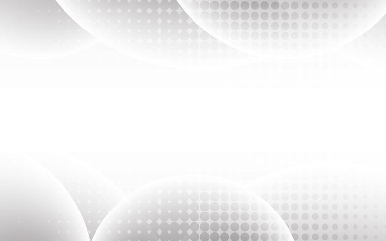 Weißer abstrakter Hintergrundvektor. Grau abstrakt. Hintergrund des modernen Designs für Berichts- und Projektpräsentationsschablone. Vektor-Illustration Grafik. Futuristisches und Kreiskurvenformkonzept. vektor