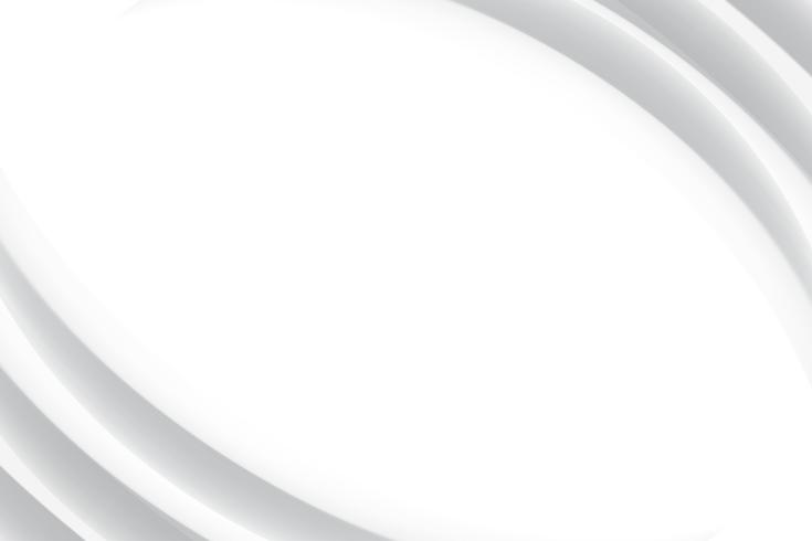 Weißer abstrakter Hintergrundvektor. Grau abstrakt. Hintergrund des modernen Designs für Berichts- und Projektpräsentationsschablone. Vektor-Illustration Grafik. Futuristische und kreisförmige Kurvenform vektor