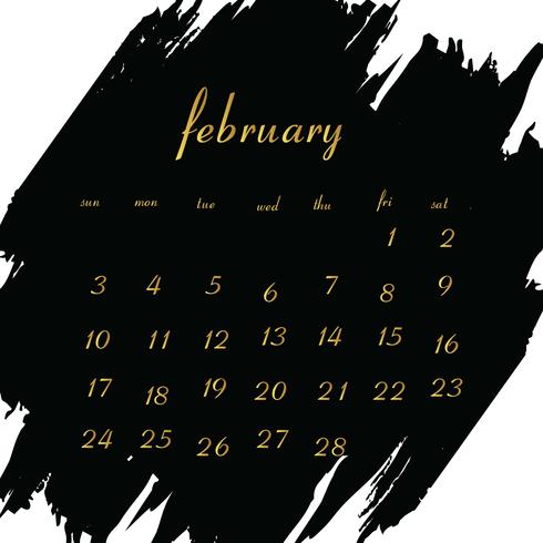 Kalender 2019 för ditt projekt vektor