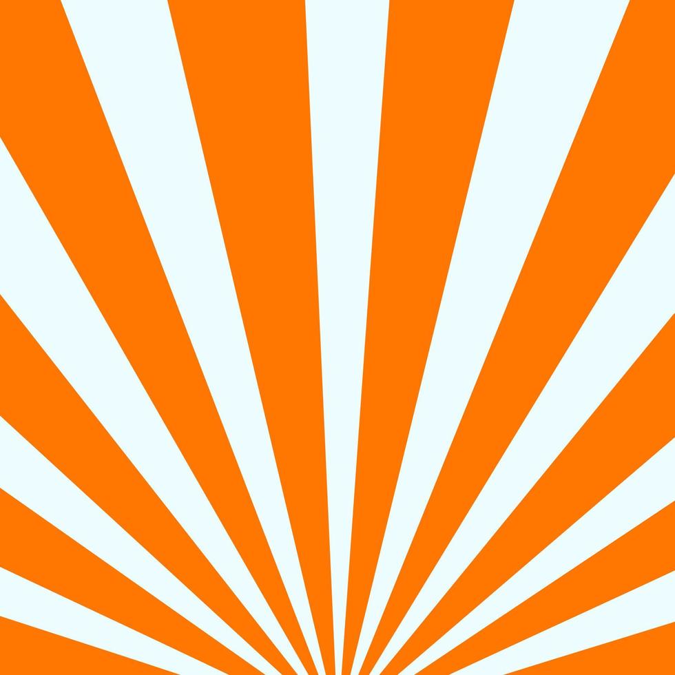 orangefarbener Retro-Sonnenstrahl-Solarhintergrund vektor