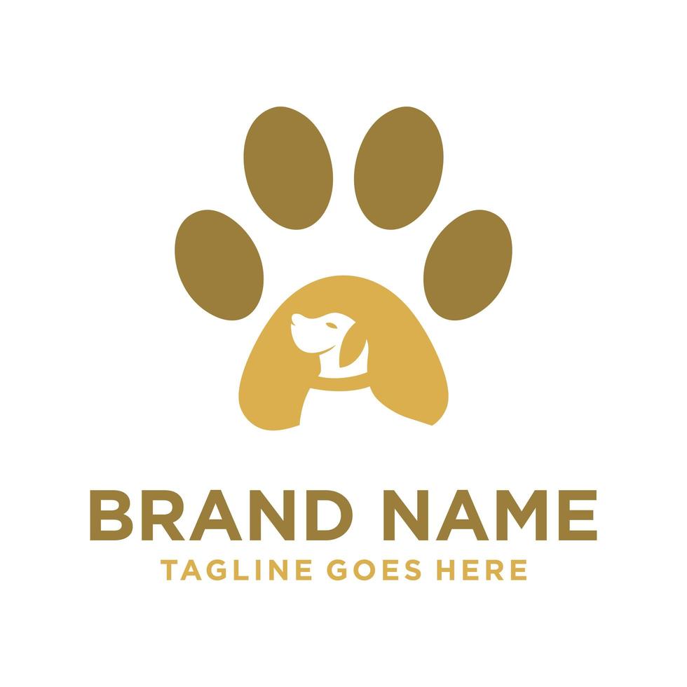 Hundepfad-Logo vektor