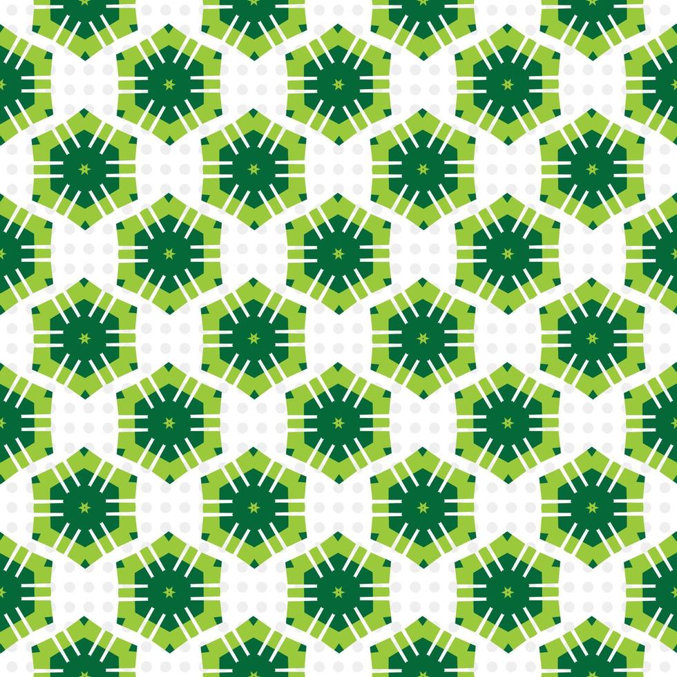 nahtloses Muster mit grünen Blättern vektor