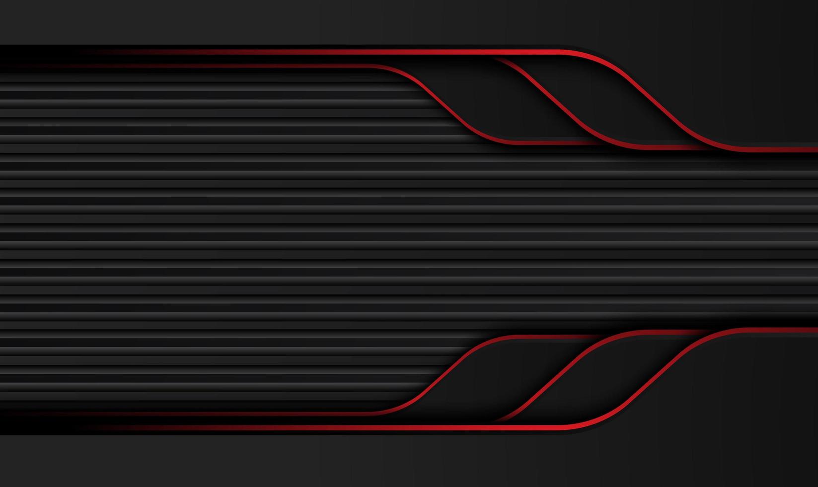 abstraktes metallisches rotes schwarzes Rahmenlayoutdesign-Tech-Innovationskonzept background.vector. vektor