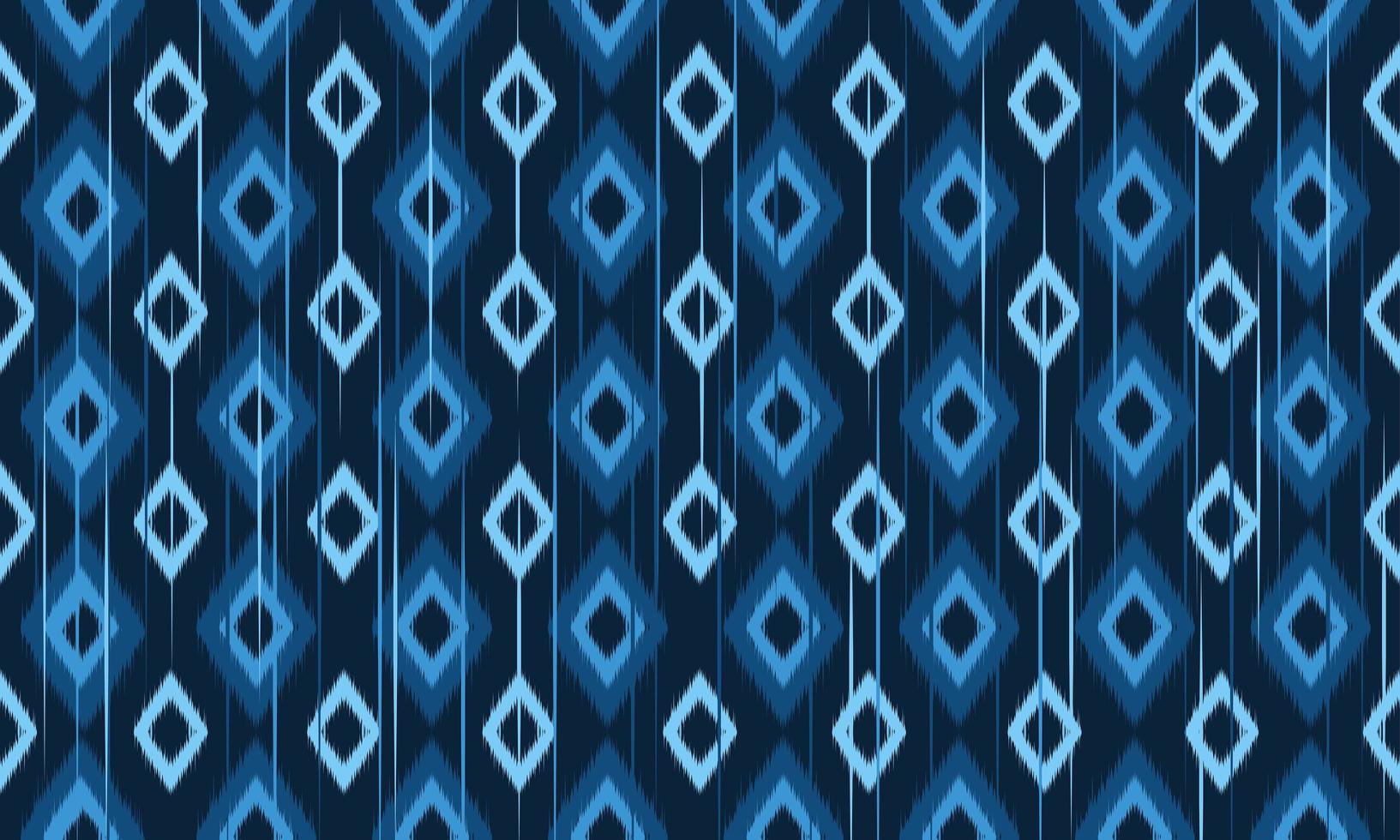 geometrisches ethnisches orientalisches Ikat-Muster traditionelles Design für Hintergrund, Teppich, Tapete, Kleidung, Verpackung, Batik, Stoff, Vektorillustration. Stickereiart. vektor