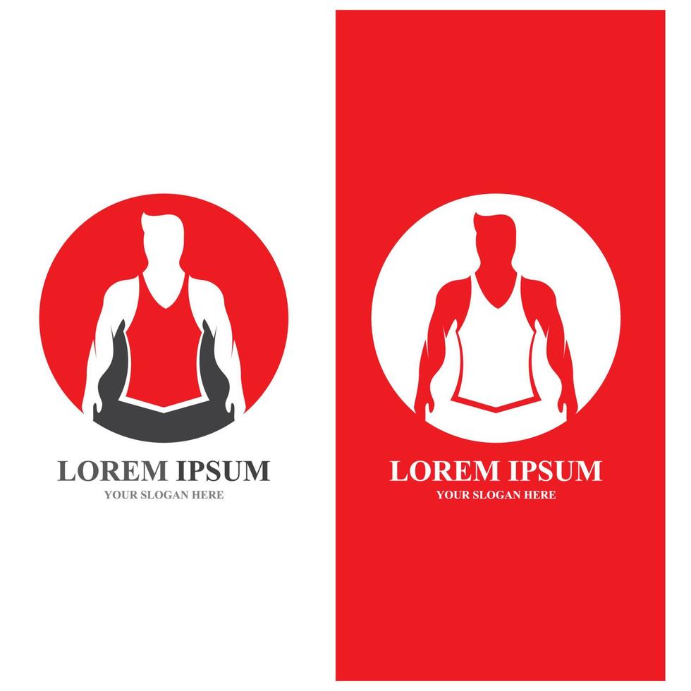 gym badge fitness logotyp design vektorobjekt och ikoner för sport vektor