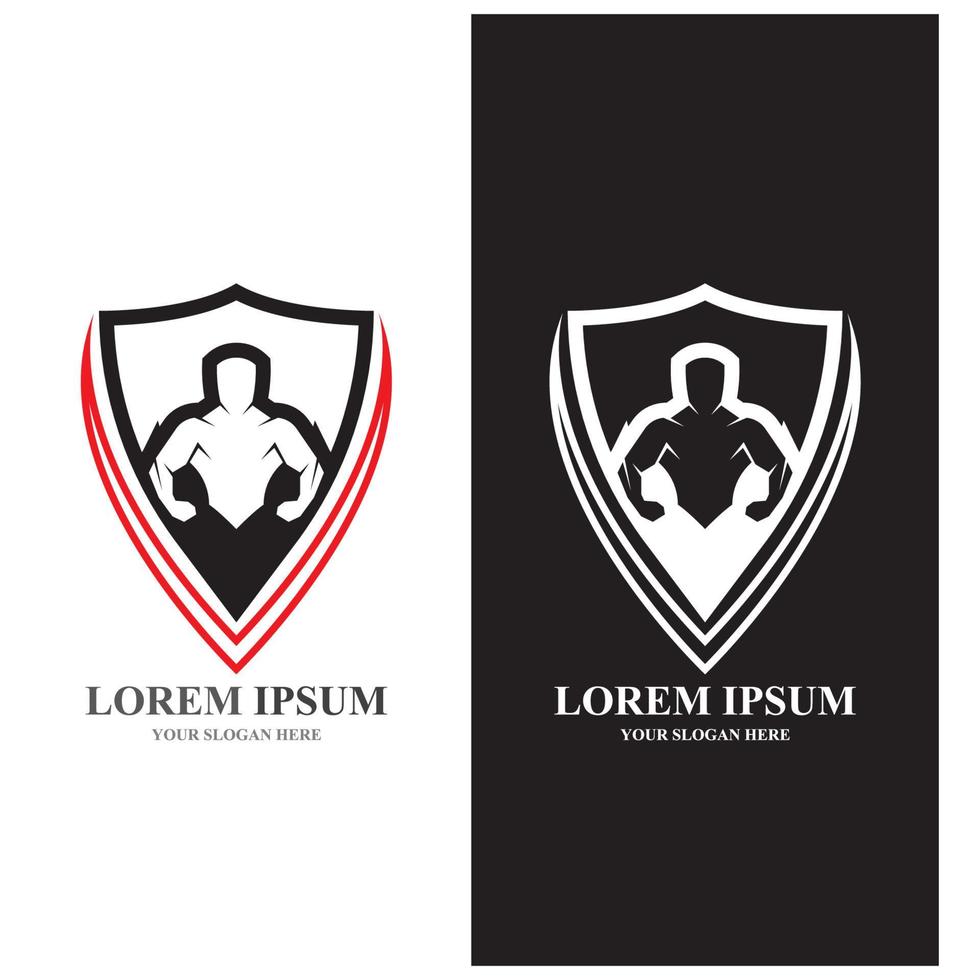 gym badge fitness logotyp design vektorobjekt och ikoner för sport vektor