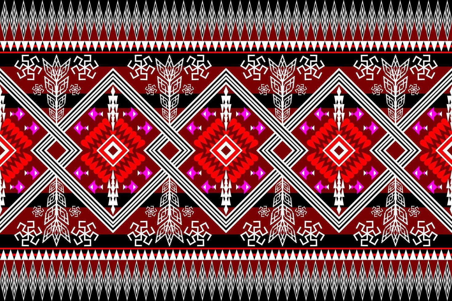 geometrische ethnische orientalische traditionelle pattern.figur stammesstickerei style.design für tapete, kleidung, verpackung, stoff, vektorillustration vektor