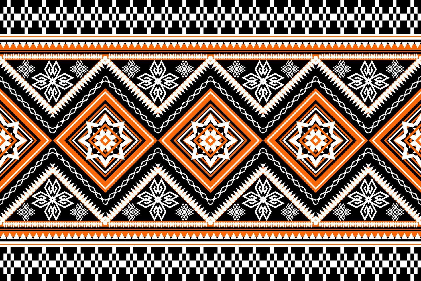 geometrische ethnische orientalische traditionelle pattern.figur stammesstickerei style.design für tapete, kleidung, verpackung, stoff, vektorillustration vektor