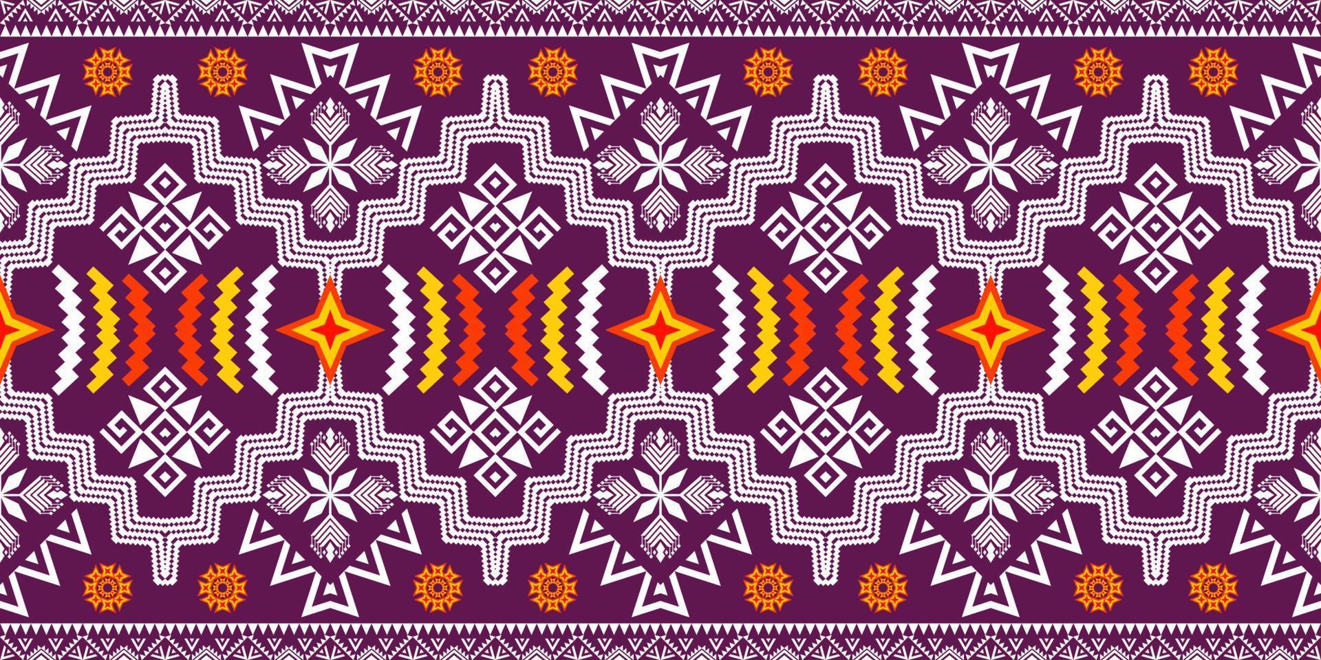 geometrische ethnische orientalische traditionelle pattern.figur stammesstickerei style.design für tapete, kleidung, verpackung, stoff, vektorillustration vektor