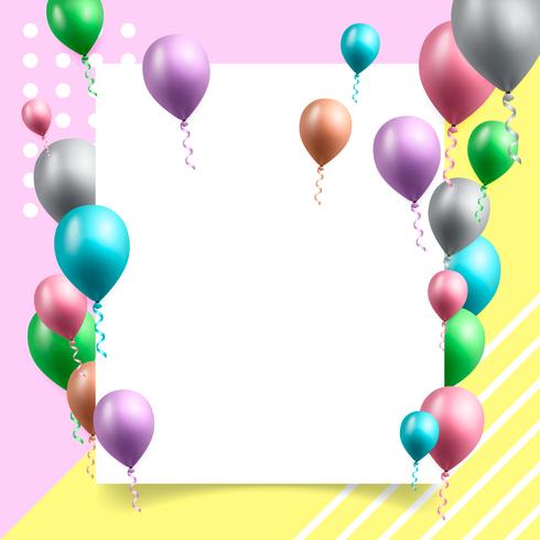 födelsedagsfest bakgrund vektor illustration