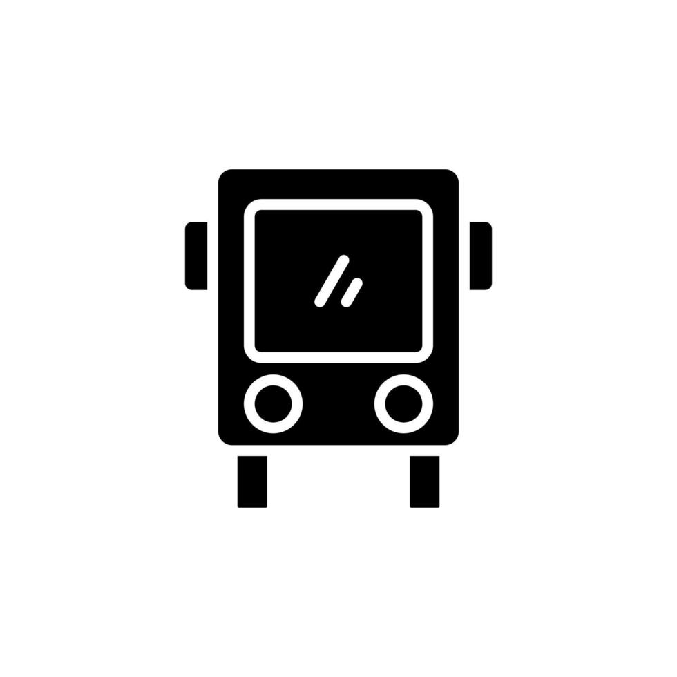 Bus, Autobus, öffentlich, Transport solide Symbol Vektor Illustration Logo Vorlage. für viele Zwecke geeignet.