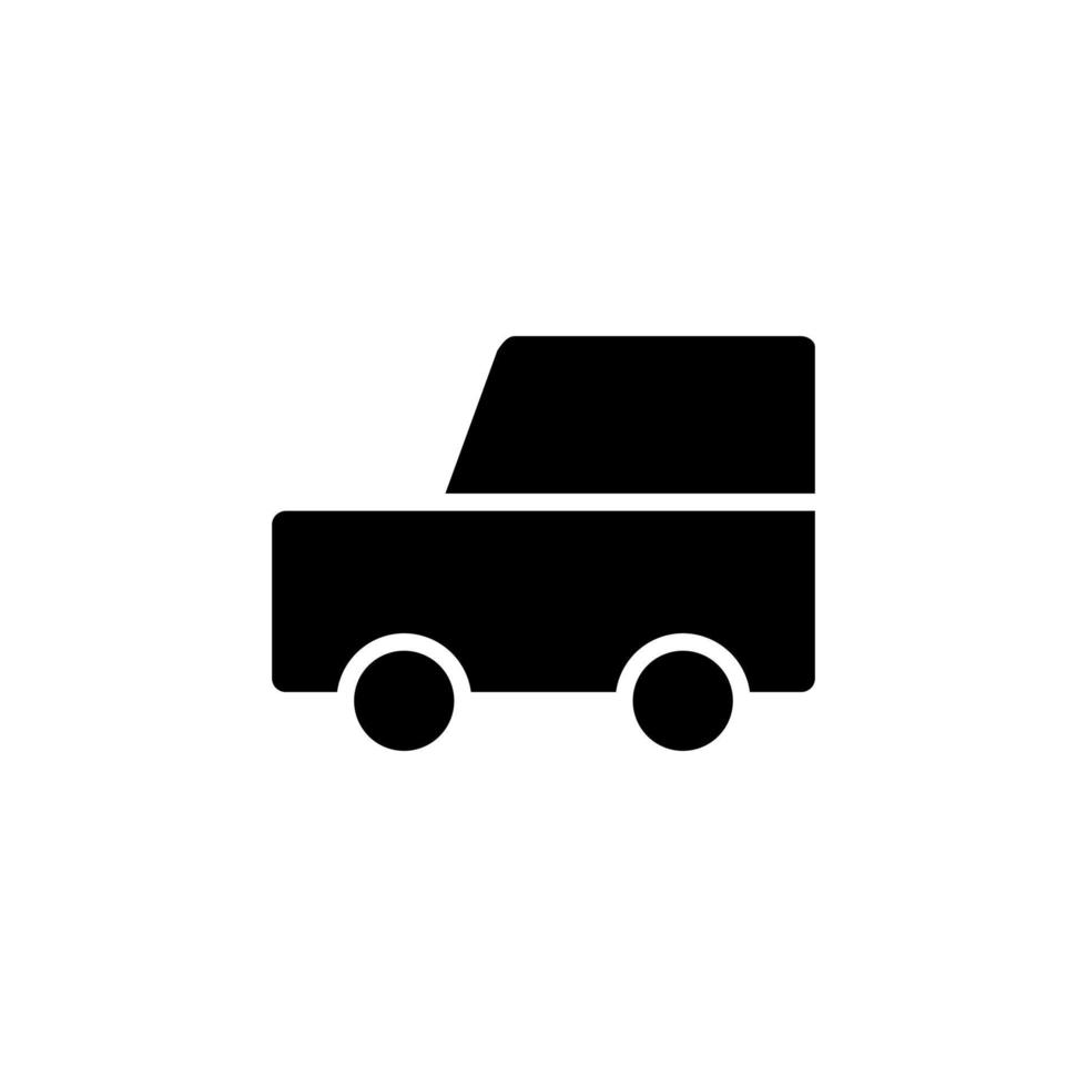 Auto, Automobil, Transport solide Symbol Vektor Illustration Logo Vorlage. für viele Zwecke geeignet.