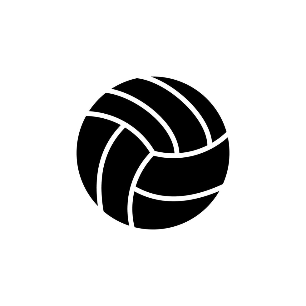 Volleyball, Sport, Ball, Spiel solide Symbol Vektor Illustration Logo Vorlage. für viele Zwecke geeignet.